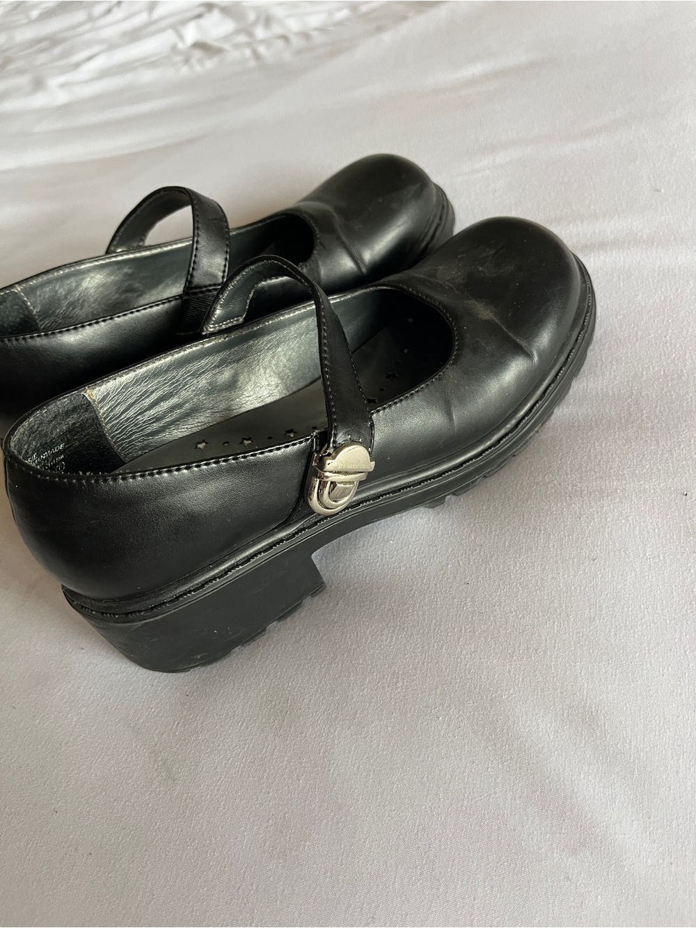 Mudd Essie Black Chunky Heel Mary Jane Shoes Size 4M
